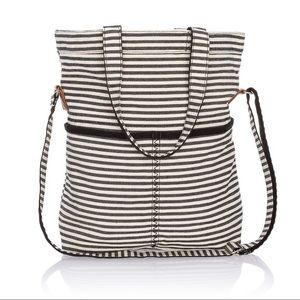 Retro metro fold over bag